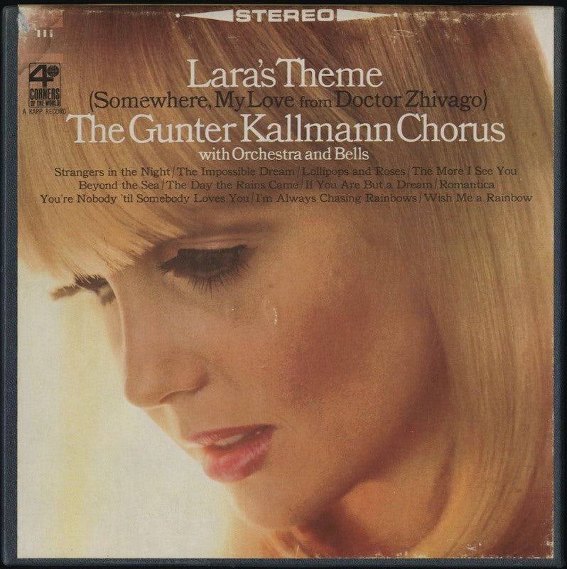 オープンリールテープ THE GUNTER KALLMANN CHORUS / LARA'S THEME ( SOMEWHERE, MY LOVE FROM DOCTOR ZHIVAGO ) 7号 9.5cm/s (3 3/4IPS) 4トラック