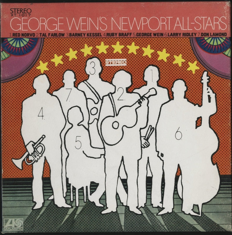 オープンリールテープ GEORGE WEIN / NEWPORT ALL STARS 7号 19cm/s (7 1/2IPS) 4トラック 日本製 ライナー(折れ、日焼け)付