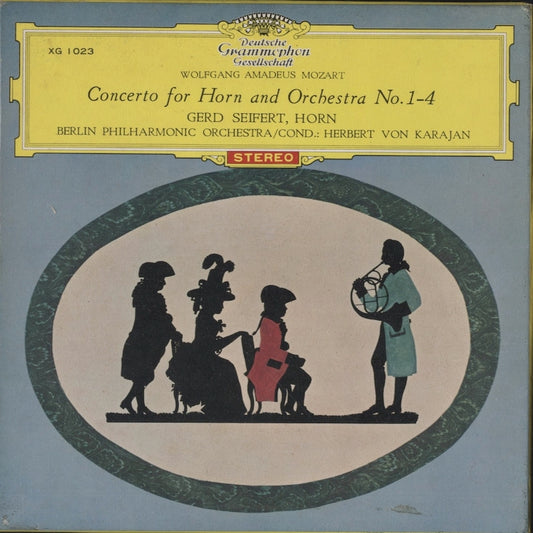 オープンリールテープ ゲルト・ザイフェルト / モーツァルト:ホルン協奏曲第1、2、3,4番 7号 19cm/s (7 1/2IPS) 4トラック 日本製 ライナー(若干シミ)付