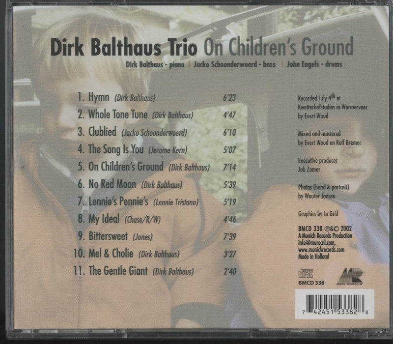 CD / DIRK BALTHAUS TRIO / ON CHILDREN'S GROUND / ダーク・バルトハウス / ピアノトリオ