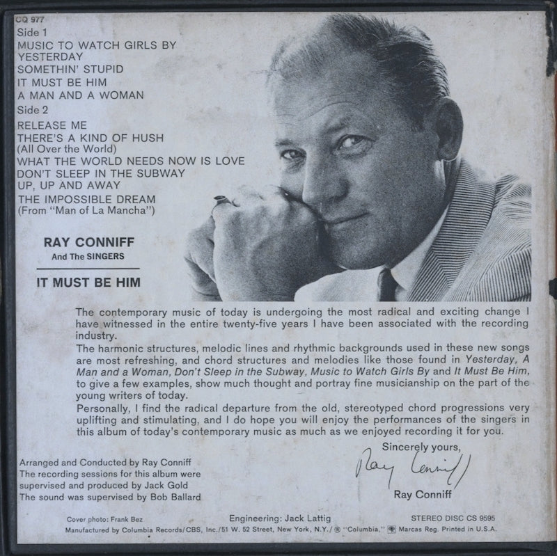 オープンリールテープ RAY CONNIFF / IT MUST BE HIM 7号 19cm/s (7 1/2IPS) 4トラック