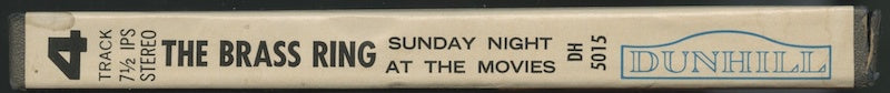 オープンリールテープ THE BRASS RING / SUNDAY NIGHT AT THE MOVIES 7号 19cm/s (7 1/2IPS) 4トラック