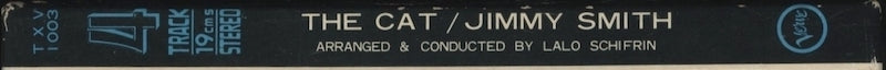 オープンリールテープ JIMMY SMITH / THE CAT 7号 19cm/s (7 1/2IPS) 4トラック 日本製 ライナー付(ヨレ、日焼け)