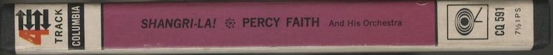 オープンリールテープ PERCY FAITH / SHANGRI-LA! 7号 19cm/s (7 1/2IPS) 4トラック