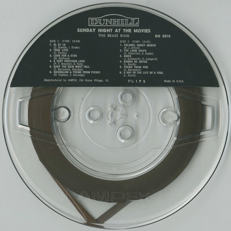 オープンリールテープ THE BRASS RING / SUNDAY NIGHT AT THE MOVIES 7号 19cm/s (7 1/2IPS) 4トラック