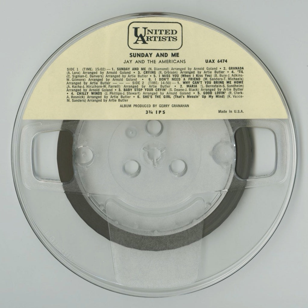 オープンリールテープ JAY & THE AMERICANS / SUNDAY AND ME 7号 9.5cm/s (3 3/4IPS) 4トラック