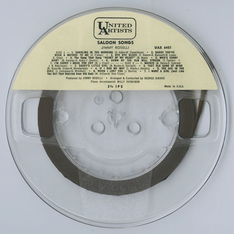 オープンリールテープ JIMMY ROSELLI / SALOON SONGS 7号 9.5cm/s (3 3/4IPS) 4トラック