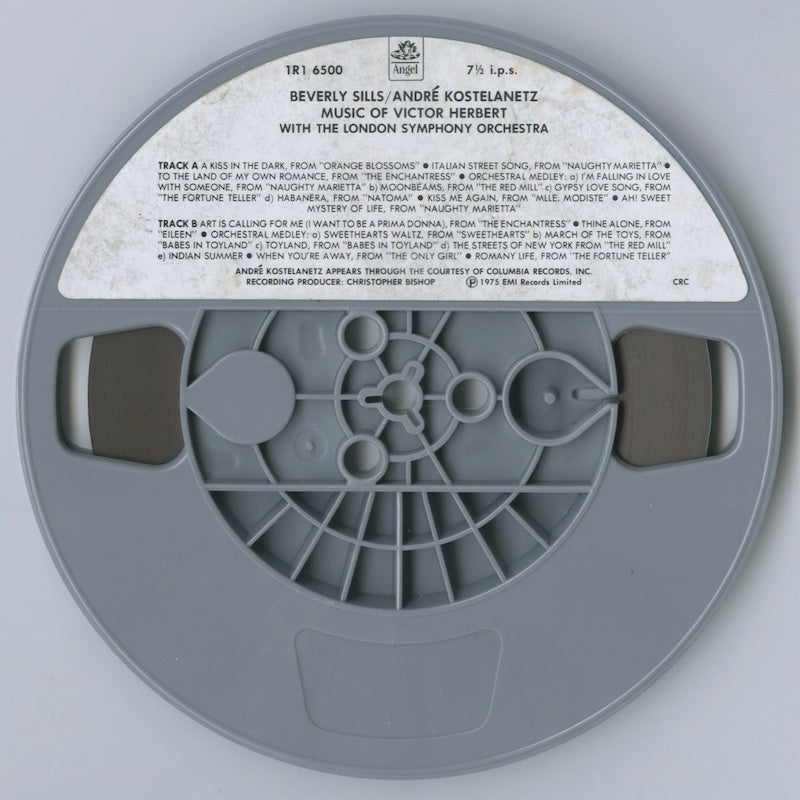 オープンリールテープ BEVERLY SILLS / ANDRE KOSTELANETZ / MUSIC OF VICTOR HERBERT 7号 19cm/s (7 1/2IPS) 4トラック