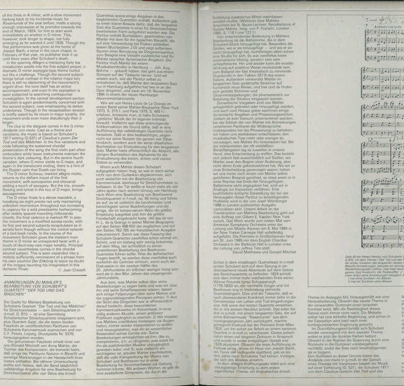 LP/ アン・マレー、ジェフリー・テイト / シューベルト:弦楽四重奏曲第14番「死と乙女」(マーラー編曲版) / ドイツ盤 CS付 DIGITAL ゲートフォールド・コーティングJK EMI EL2703761