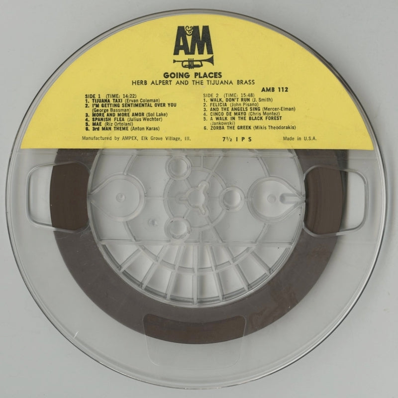 オープンリールテープ HERB ALPERT AND TIJUANA BRASS / GOING PLACES 7号 19cm/s (7 1/2IPS) 4トラック