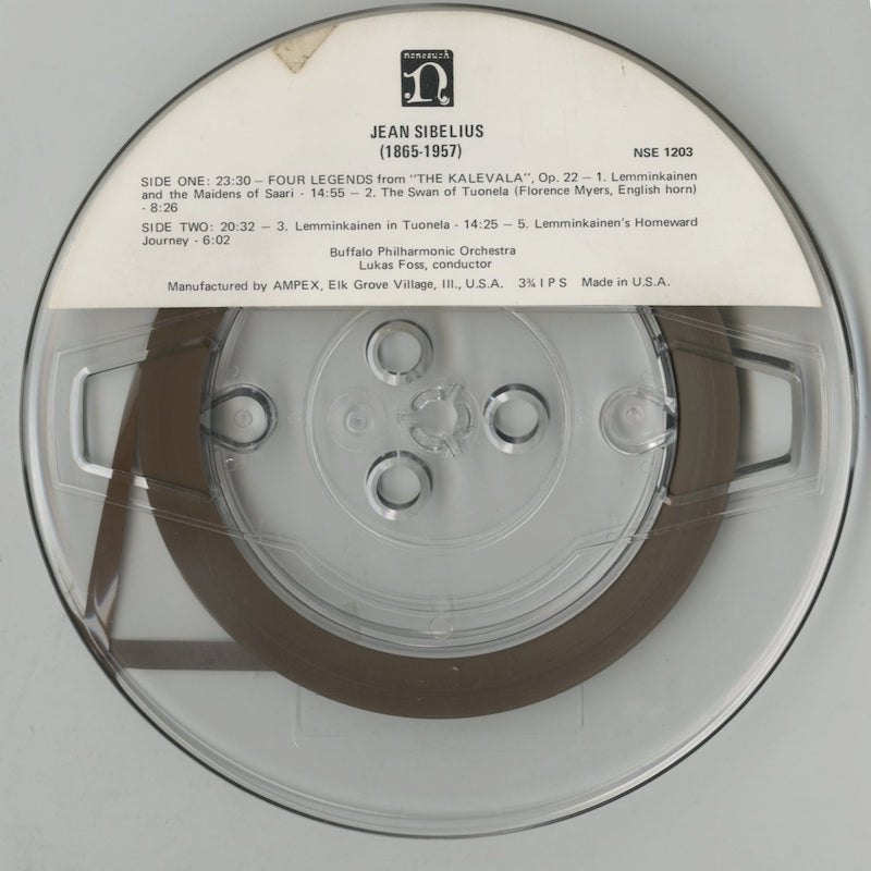 オープンリールテープ ルーカス・フォス / シベリウス:組曲「カレワラ」 7号 19cm/s (7 1/2IPS) 4トラック