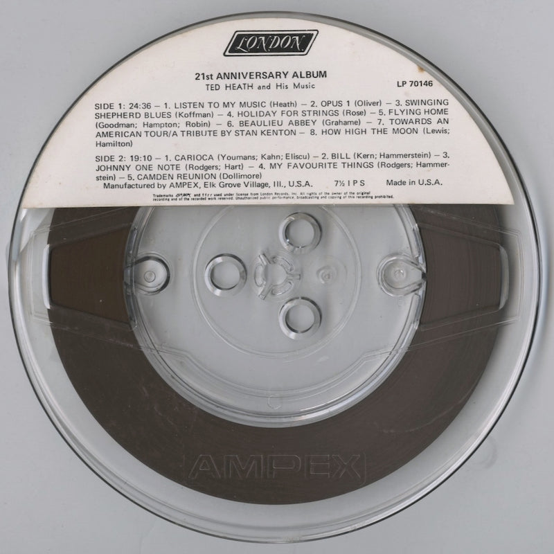 オープンリールテープ TED HEATH / 21st ANNIVERSARY ALBUM 7号 19cm/s (7 1/2IPS) 4トラック