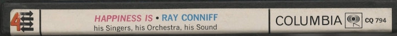 オープンリールテープ RAY CONNIFF / HAPPINNESS IS 7号 19cm/s (7 1/2IPS) 4トラック