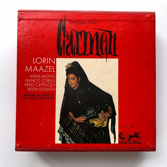 オープンリール/ ロリン・マゼール / ビゼー:歌劇「カルメン」 / 7号 国内盤 2本セット 4トラック 19cm/s (7 1/2IPS) EURODISC