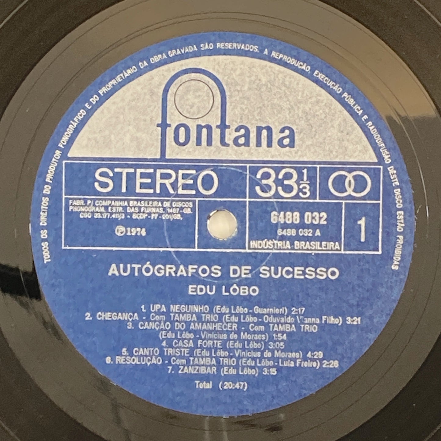 LP/ EDU LOBO / AUTOGRAFOS DE SUCESSO / エドゥ・ロボ / ブラジル盤 FONTANA