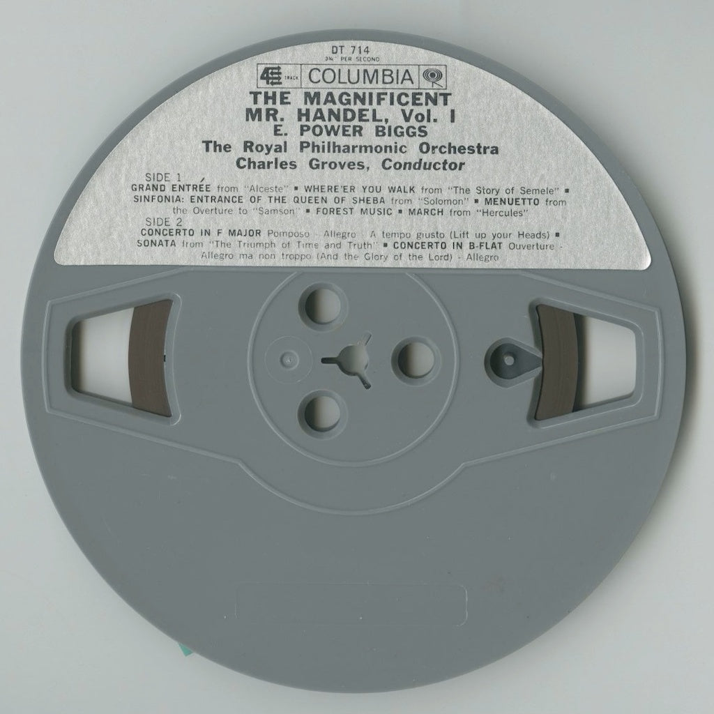 オープンリールテープ E.POWER BIGGS / THE MAGNIFICENT MR. HANDEL 7号 9.5cm/s (3 3/4IPS) 4トラック