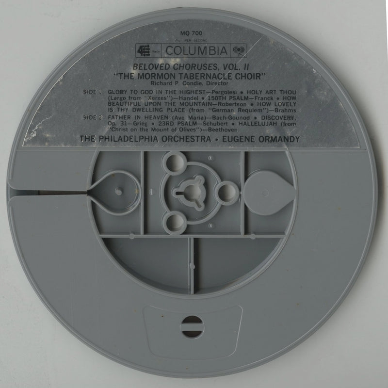 オープンリールテープ モルモンタバナクル合唱団 / BELOVED CHORUSES VOL.2 7号 19cm/s (7 1/2IPS) 4トラック インサート(日焼け、シミ)