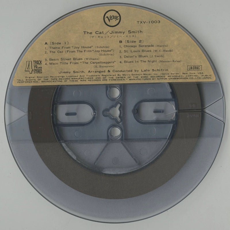 オープンリールテープ / JIMMY SMITH / THE CAT / 国内盤 ライナー付 7号 19cm/s (7 1/2IPS) 4トラック VERVE TXV1003