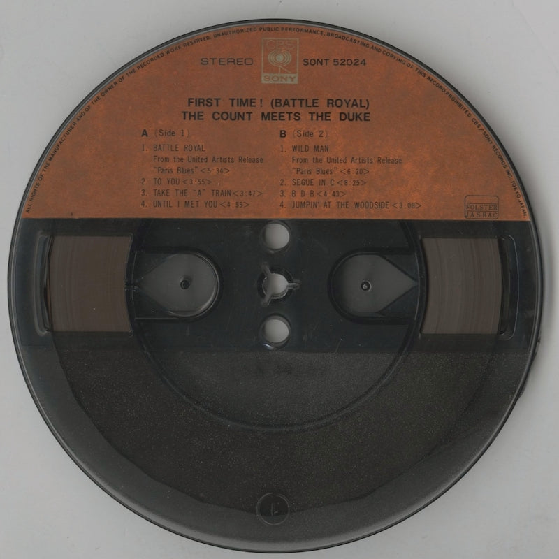 オープンリールテープ COUNT BASIE & DUKE ELLINGTON / FIRST TIME 7号 19cm/s (7 1/2IPS) 4トラック ライナー(ヨレ・シミ)付