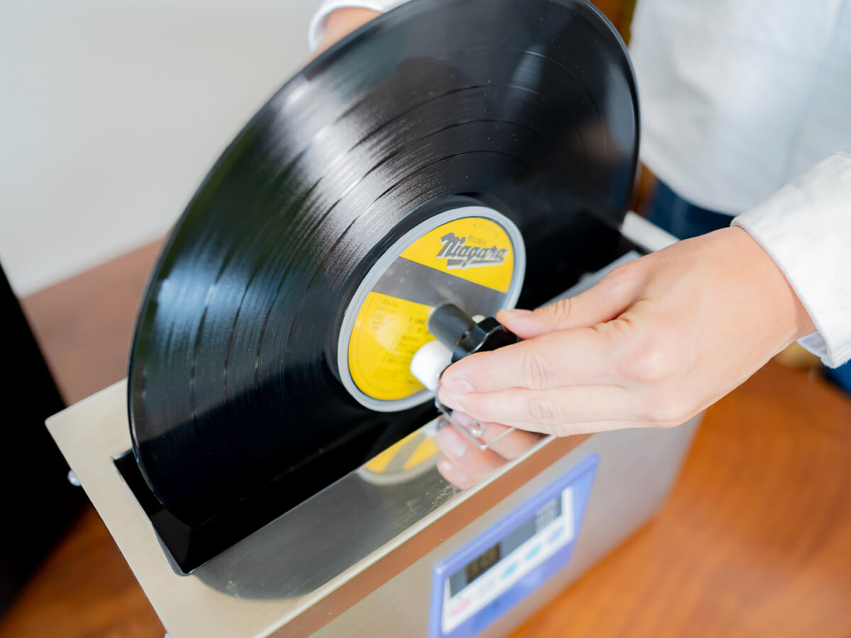 レコードクリーニングサービス 超音波洗浄 + 盤保存用 丸底内袋厚めタイプ付き納品