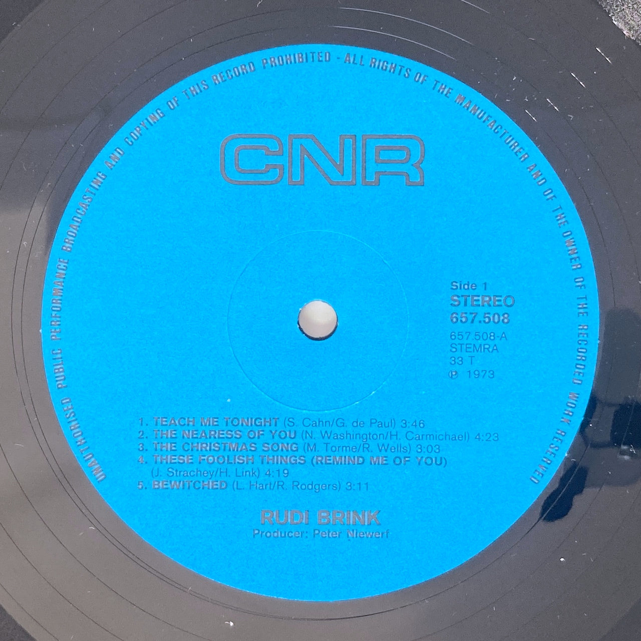 LP/ RUDI BRINK / TEACH ME TONIGHT / オランダ盤 オリジナル バラード集 CNR CNR657508