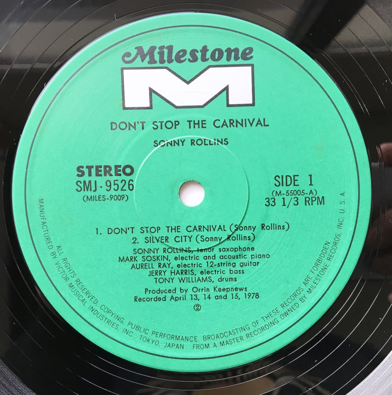 LP/ SONNY ROLLINS / DON'T STOP THE CARNIVAL / 国内盤 2枚組 帯・ライナー付き MILESTONE SMJ-9526/7