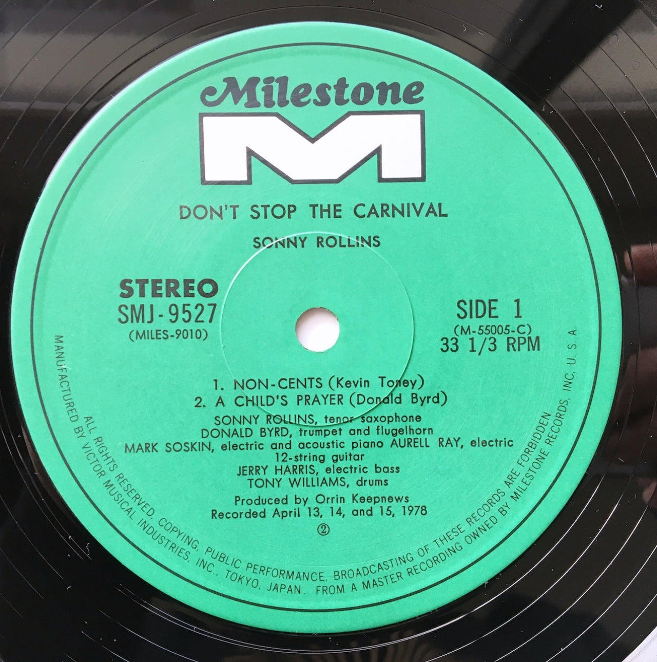 LP/ SONNY ROLLINS / DON'T STOP THE CARNIVAL / 国内盤 2枚組 帯・ライナー付き MILESTONE SMJ-9526/7