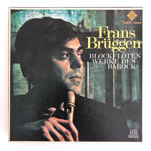 オープンリールテープ フランス・ブリュッヘン / 涙のパヴァーヌ ~ ブロックフレーテの魅力 7号 19cm/s (7 1/2IPS) 4トラック 日本製 ライナー(ヨレ、シミ)付