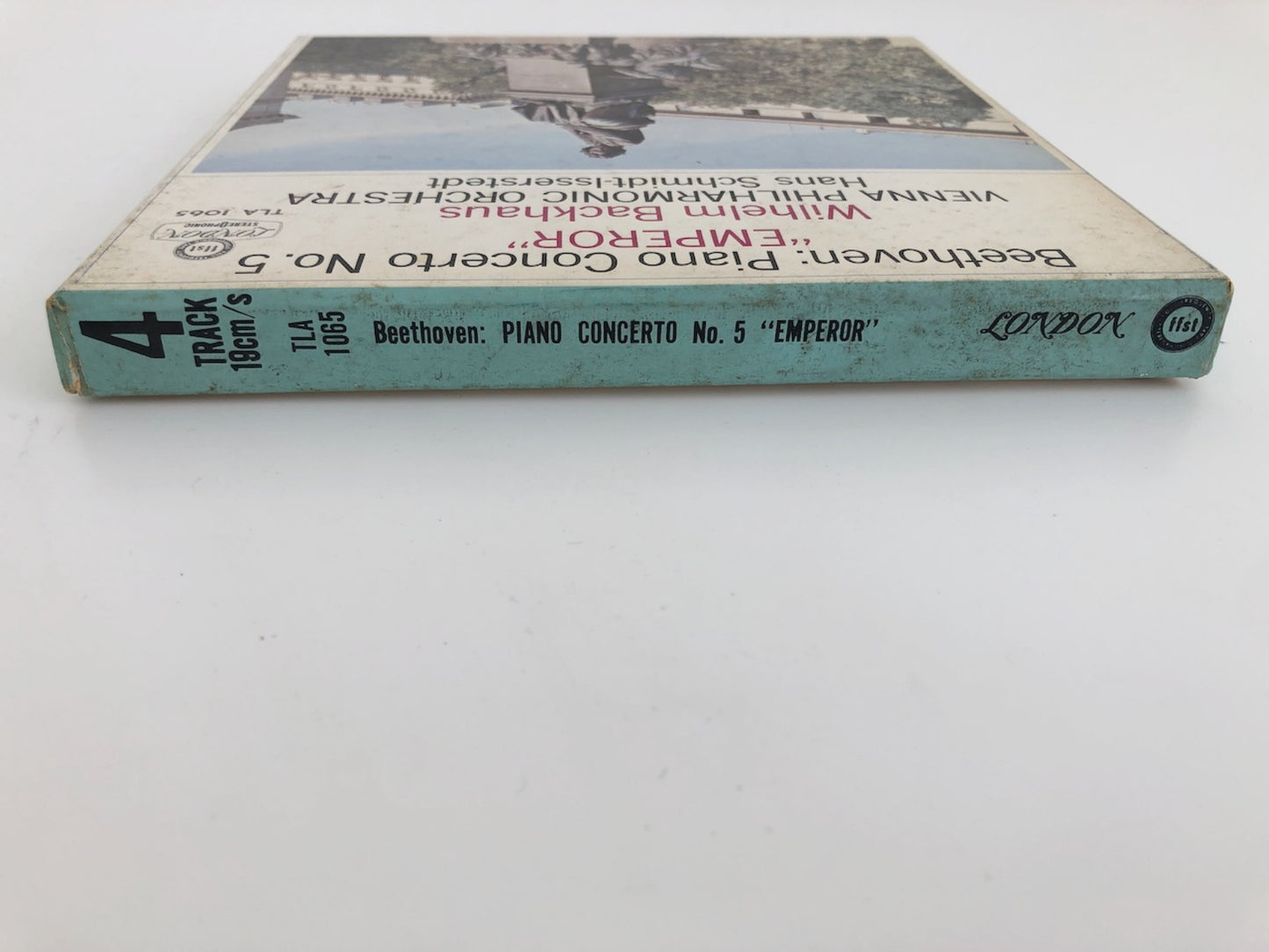 オープンリールテープ ヴィルヘルム・バックハウス / ベートヴェン:ピアノ協奏曲第5番「皇帝」 7号 19cm/s (7 1/2IPS) 4トラック 日本製 ライナー(シミ)付