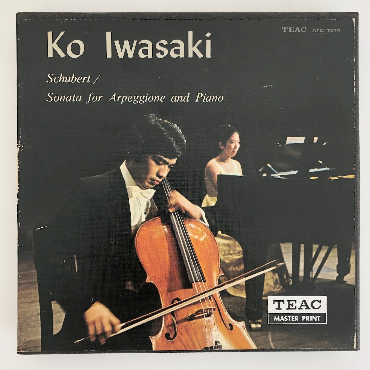 オープンリールテープ 岩崎洸 / シューベルト:アルペジョーネ・ソナタ 7号 19cm/s (7 1/2IPS) 4トラック 日本製 ライナー(スレ、ヤケ)付