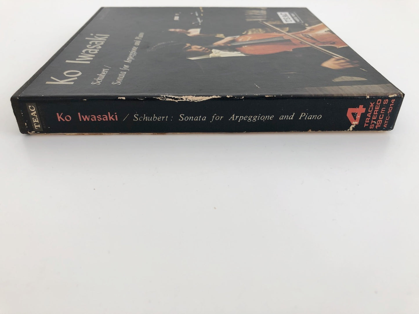オープンリールテープ 岩崎洸 / シューベルト:アルペジョーネ・ソナタ 7号 19cm/s (7 1/2IPS) 4トラック 日本製 ライナー(スレ、ヤケ)付