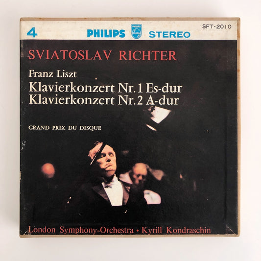 オープンリールテープ スヴァトスラフ・リヒテル / リスト:ピアノ協奏曲第1番、第2番 7号 19cm/s (7 1/2IPS) 4トラック 日本製