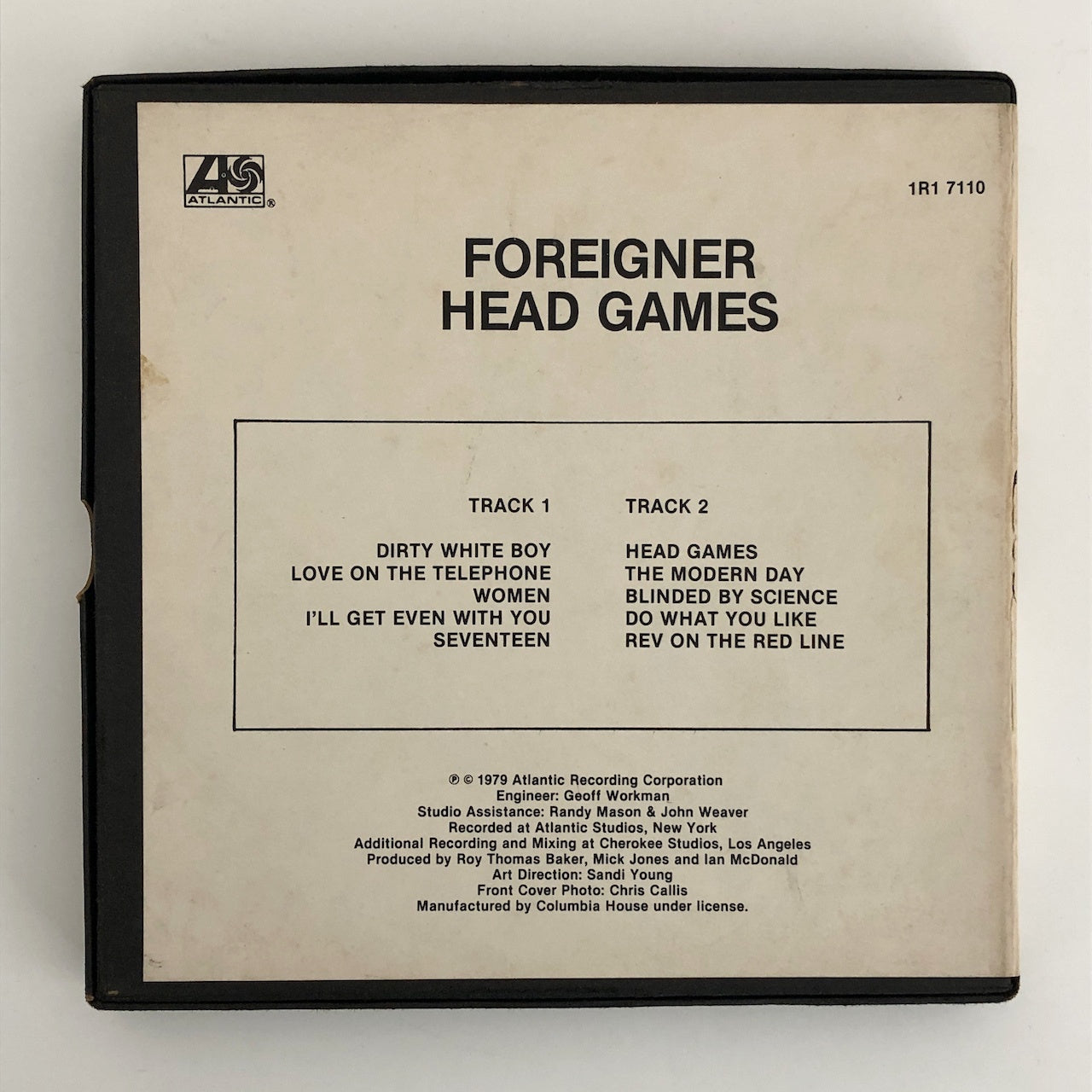 オープンリールテープ FOREIGNER / HEAD GAMES TUSK 7号 9.5cm/s (3 3/4IPS) 4トラック US製