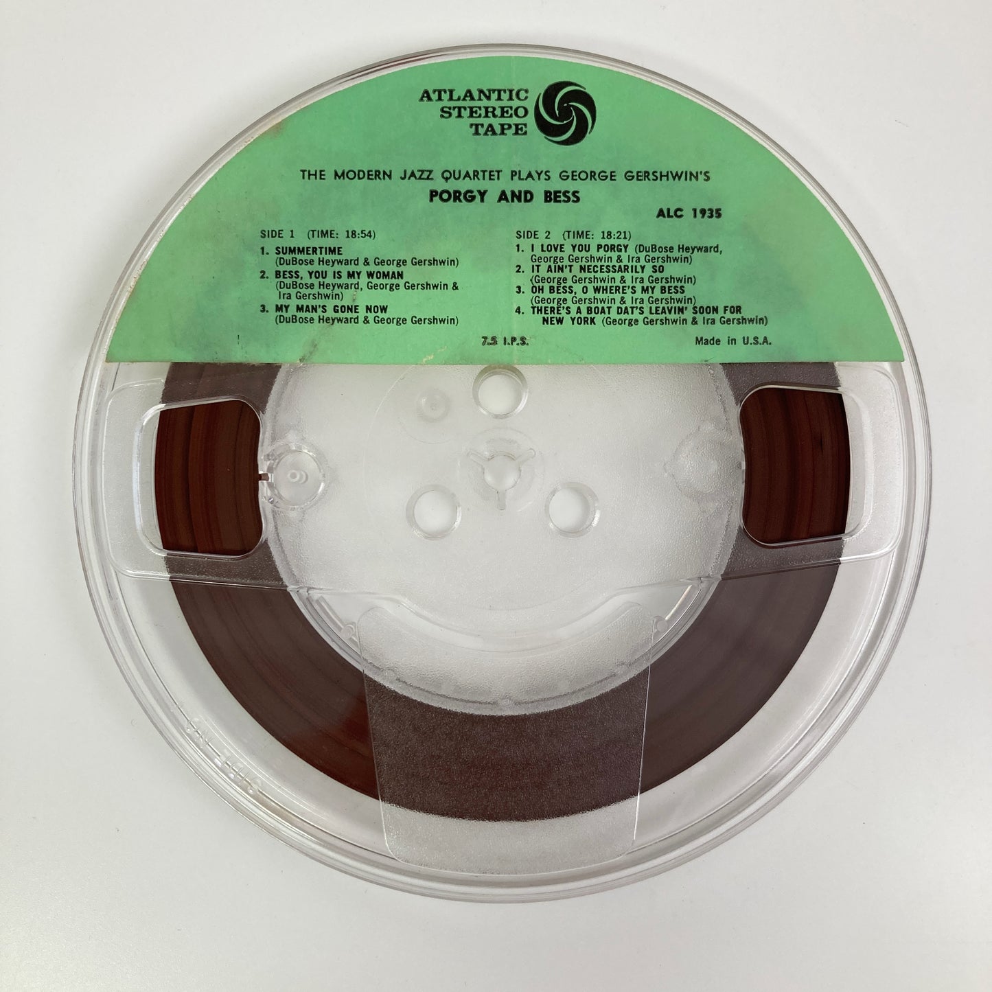 オープンリールテープ/ THE MODERN JAZZ QUARTET / PORGY AND BESS / 7号 19cm/s (7 1/2IPS) 4トラック US製 ATLANTIC
