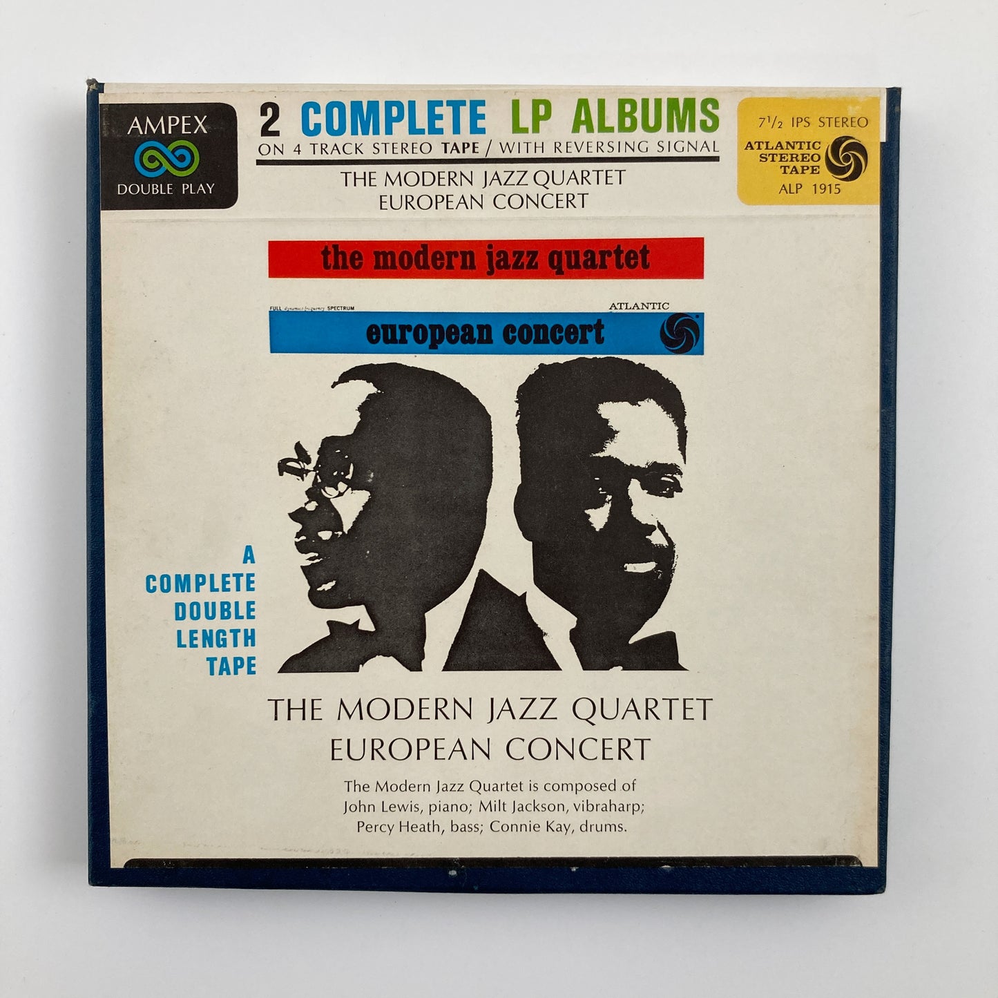 オープンリールテープ/ THE MODERN JAZZ QUARTET / EUROPEAN CONCERT / 7号 19cm/s (7 1/2IPS) 4トラック US製 ライナー ATLANTIC