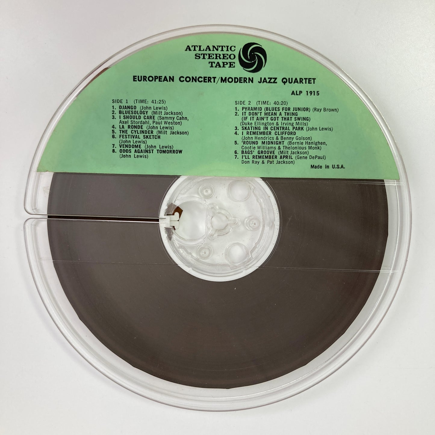 オープンリールテープ/ THE MODERN JAZZ QUARTET / EUROPEAN CONCERT / 7号 19cm/s (7 1/2IPS) 4トラック US製 ライナー ATLANTIC