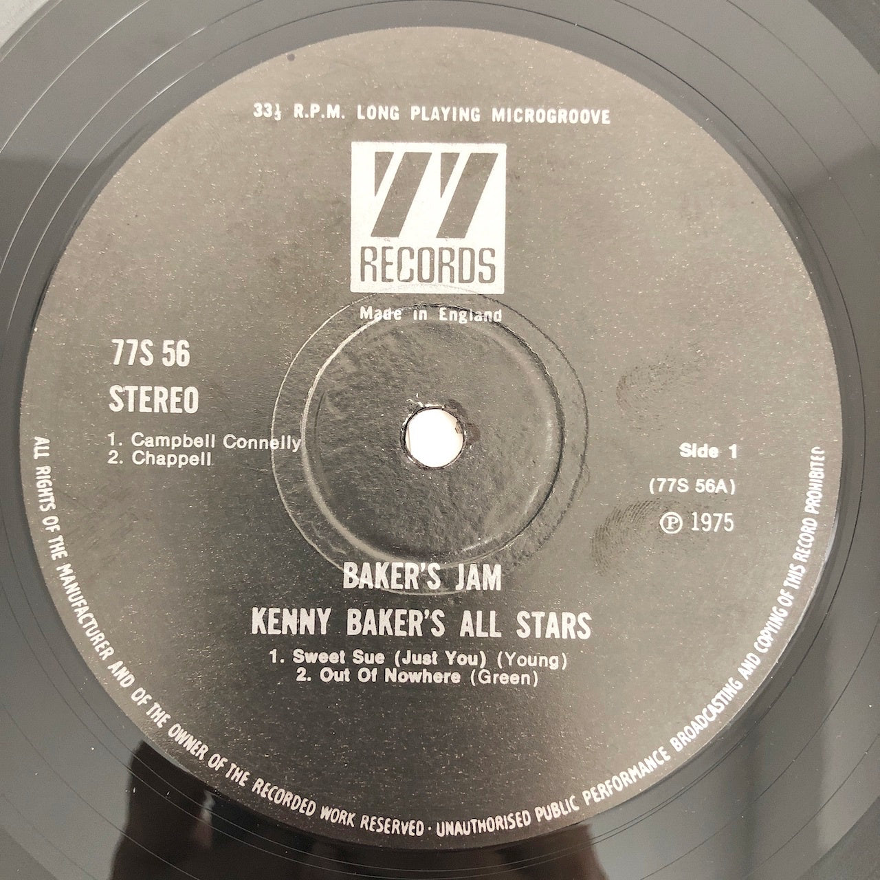 LP/ KENNY BAKER / BAKER'S JAM / UK盤 コーティングJK CS(ライブチケット添付)付き 77RECORDS 77S56