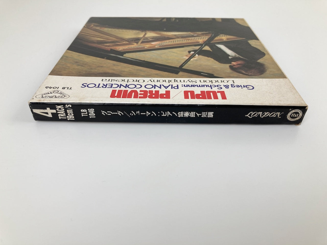 オープンリールテープ / ラドゥ・ルプー / グリーグ、シューマン:ピアノ協奏曲 / 日本盤 ライナー 7号 19cm/s (7 1/2IPS) 4トラック LONDON