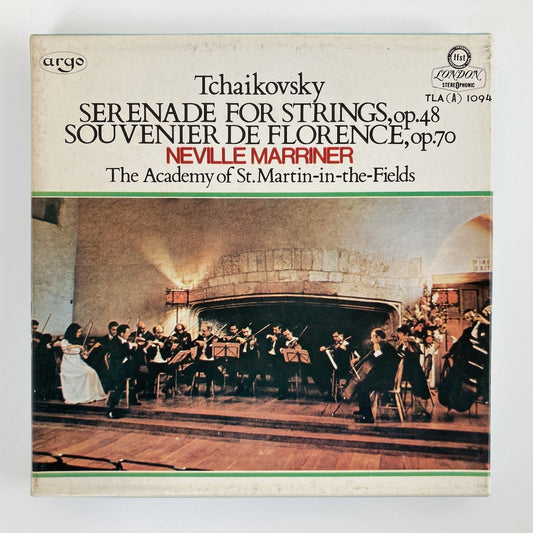 オープンリールテープ / ネヴィル・マリナー / チャイコフスキー:弦楽のためのセレナード、フローレンスの思い出 / 日本盤 ライナー 7号 19cm/s (7 1/2IPS) 4トラック LONDON