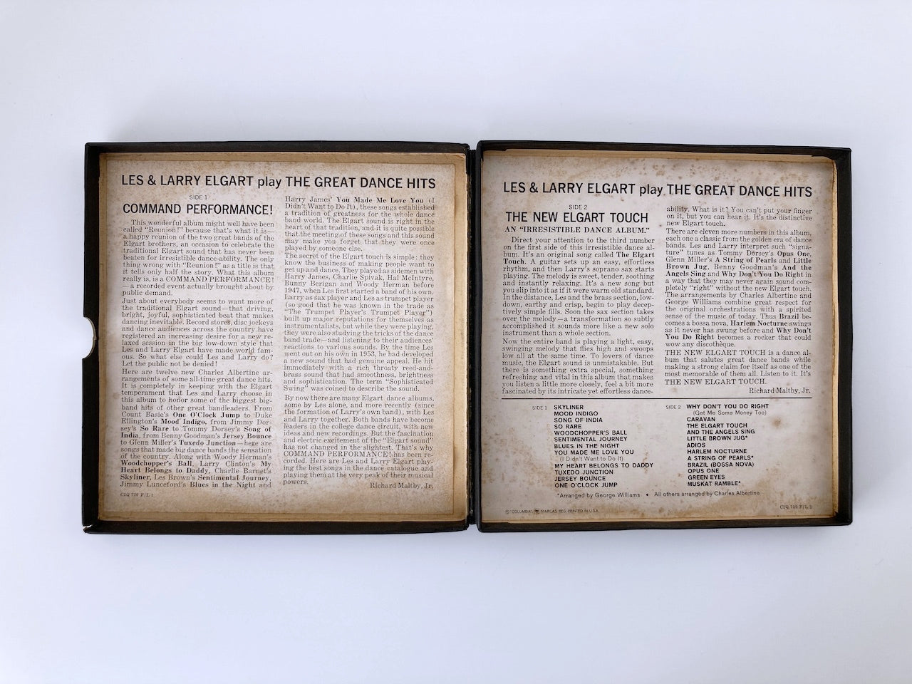オープンリールテープ  LES AND LARRY ELGART / THE NEW ELGART TOUCH / US盤 7号 19cm/s (7 1/2IPS) 4トラック COLUMBIA