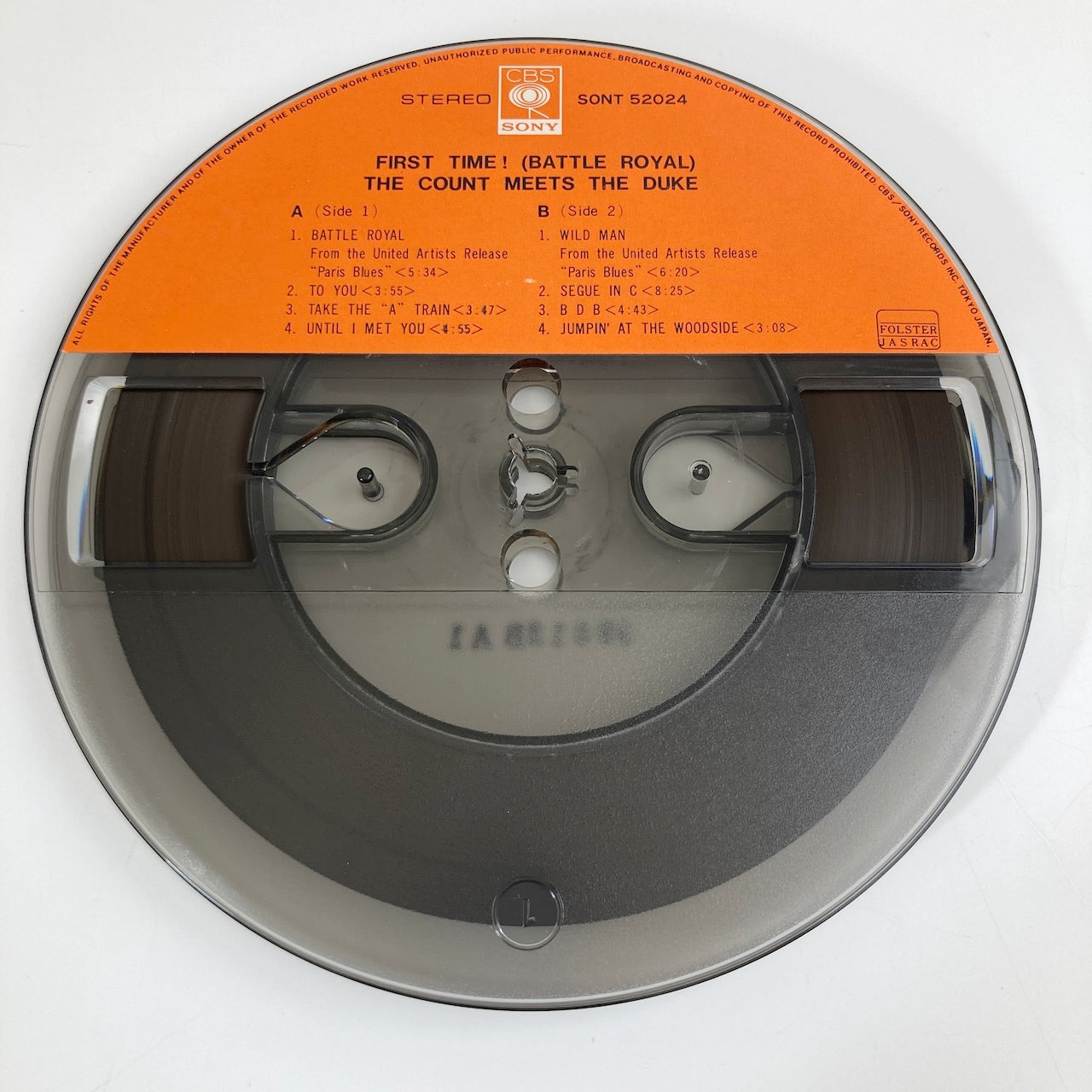 オープンリールテープ COUNT BASIE & DUKE ELLINGTON / FIRST TIME / 日本盤 ライナー 7号 19cm/s (7 1/2IPS) 4トラック COLUMBIA