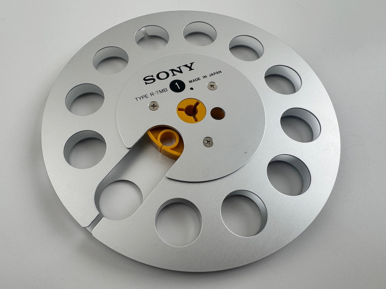 オープンリール 7号 SONY R-7MB シルバー メタルリール 空リール 元箱付き