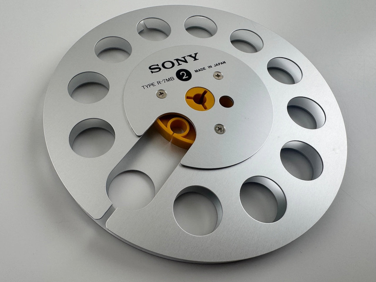 オープンリール 7号 SONY R-7MB シルバー メタルリール 空リール 元箱付き