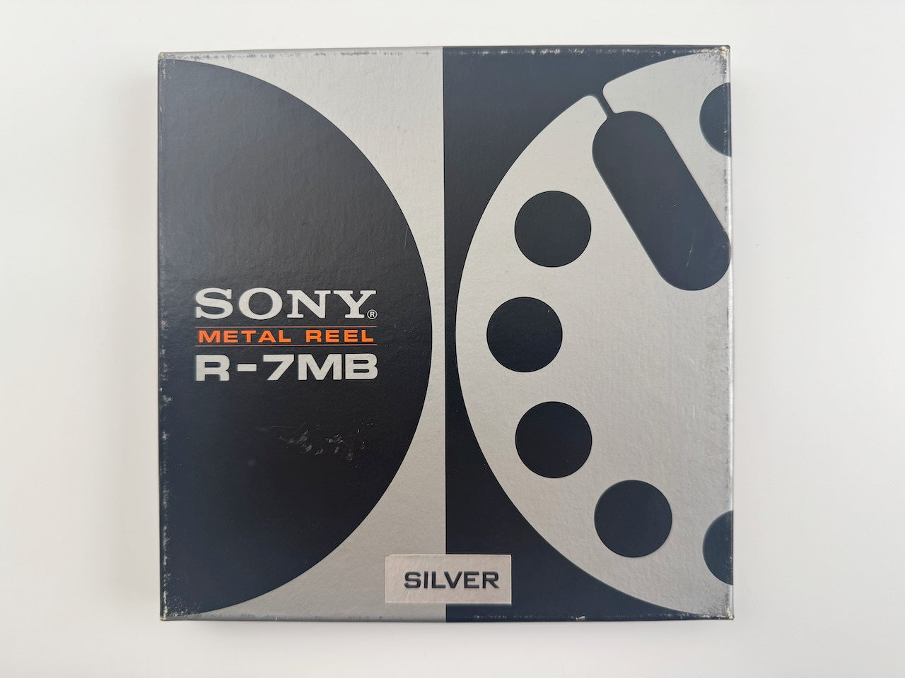オープンリール 7号 SONY R-7MB シルバー メタルリール 空リール 元箱付き