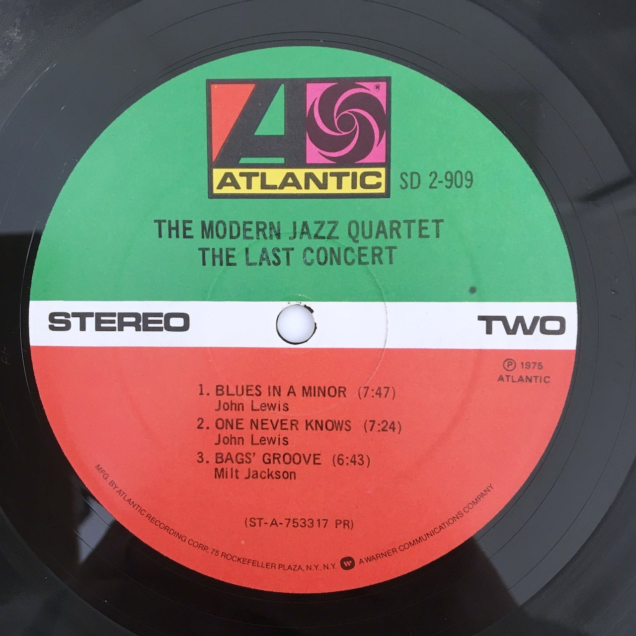 LP/ THE MODERN JAZZ QUARTET / THE LAST CONCERT / US盤 2枚組 ATLANTIC SD2-909