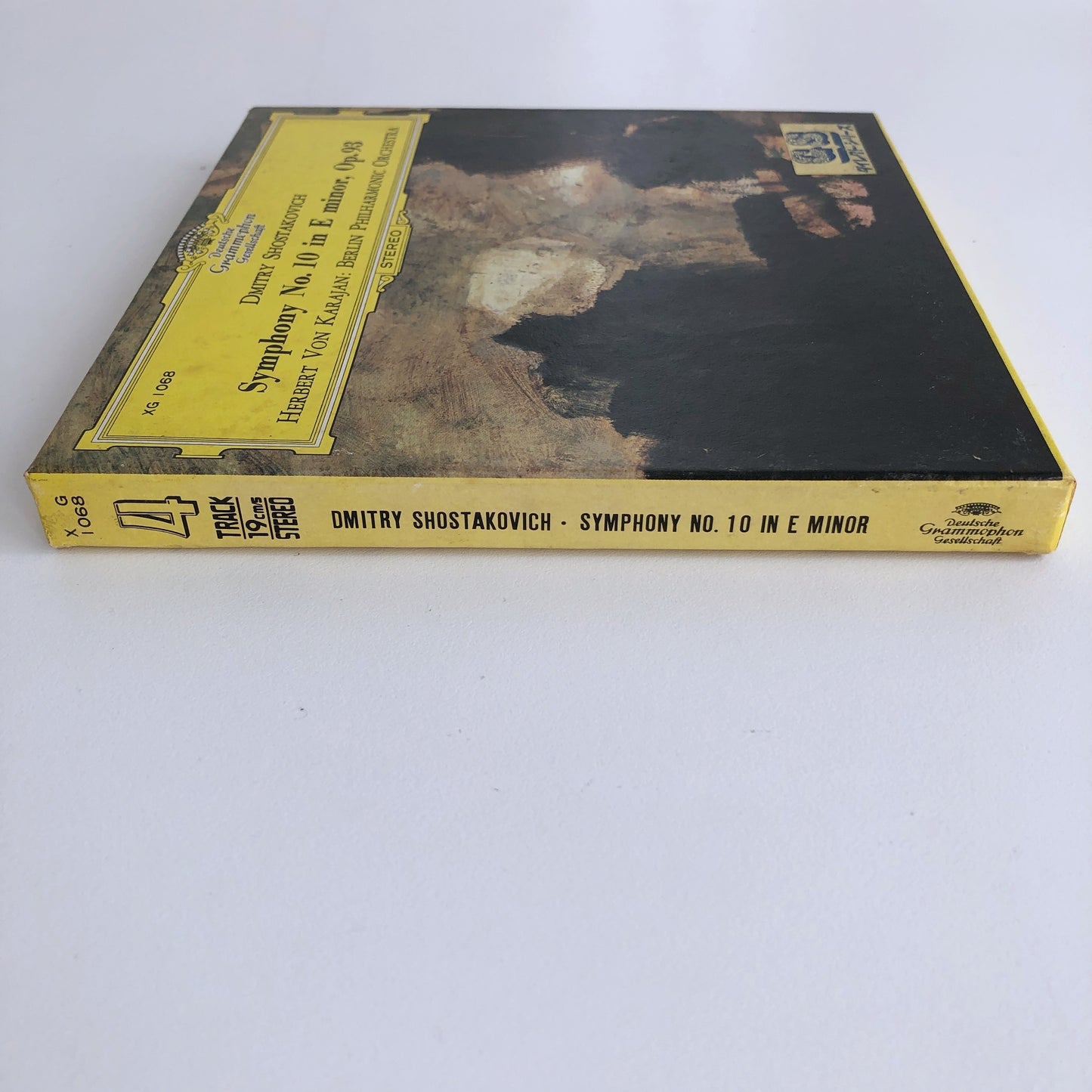 オープンリールテープ ヘルベルト・フォン・カラヤン / ショスタコーヴィチ:交響曲第10番 7号 19cm/s (7 1/2IPS) 4トラック ライナー(シミ)付き