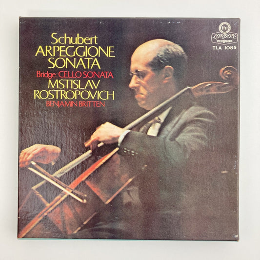 オープンリールテープ/ ロストロポーヴィチ / シューベルト:アルペジョーネソナタ / 日本盤 ライナー(シミ) 7号 19cm/s (7 1/2IPS) 4トラック