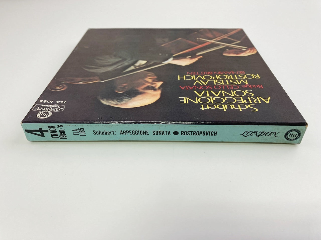 オープンリールテープ/ ロストロポーヴィチ / シューベルト:アルペジョーネソナタ / 日本盤 ライナー(シミ) 7号 19cm/s (7 1/2IPS) 4トラック