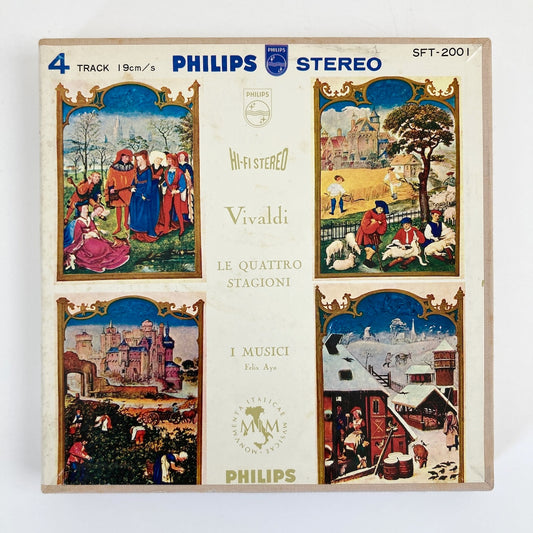 オープンリールテープ/ イ・ムジチ合奏団 / ヴィヴァルディ:ヴァイオリン協奏曲集「四季」 / 日本盤 7号 19cm/s (7 1/2IPS) 4トラック PHILIPS