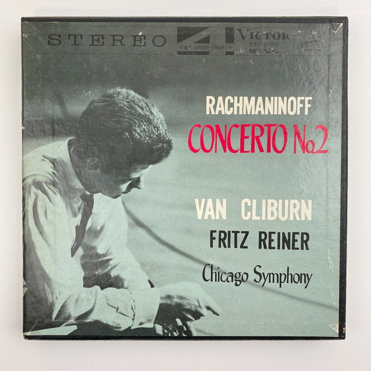 オープンリールテープ/  ヴァン・クライバーン / ラフマニノフ:ピアノ協奏曲第2番 / 日本盤 ライナー(シミ) 7号 19cm/s (7 1/2IPS) 4トラック